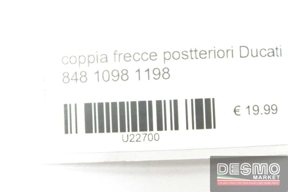 Coppia frecce posteriori Ducati 848 1098 1198