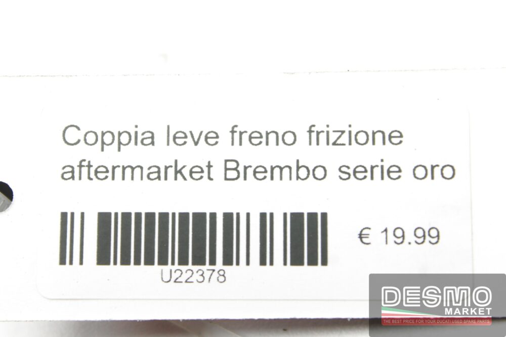 Coppia leve freno frizione aftermarket Brembo serie oro