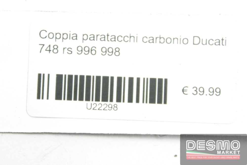 Coppia paratacchi carbonio Ducati 748 rs 996 998