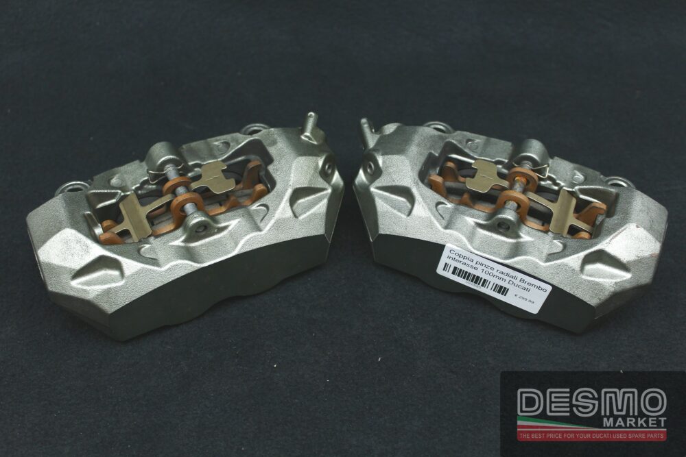 Coppia pinze radiali Brembo interasse 100mm Ducati