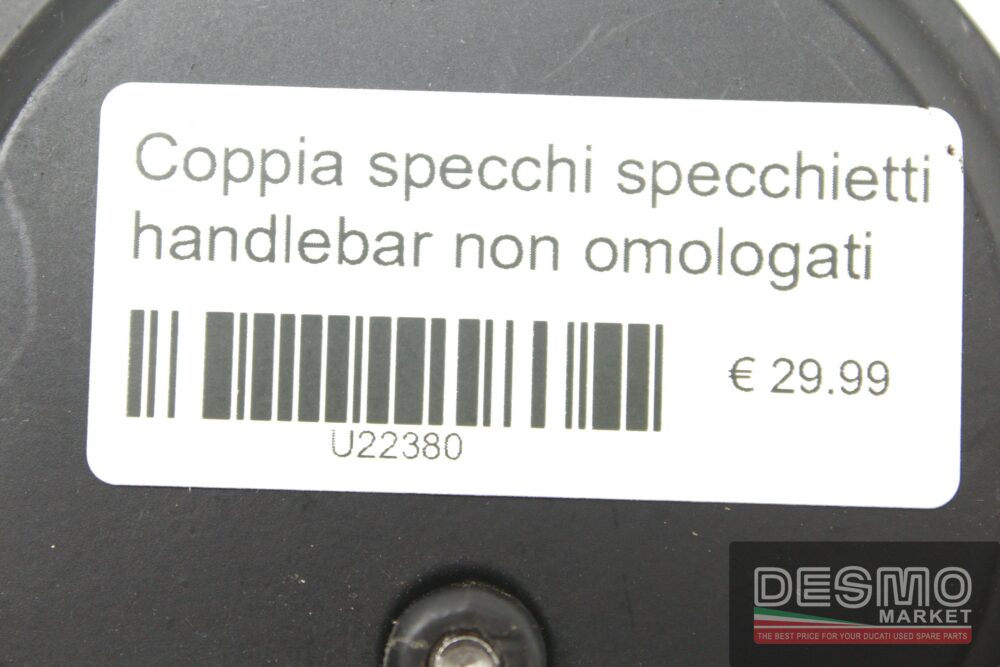 Coppia specchi specchietti handlebar non omologati