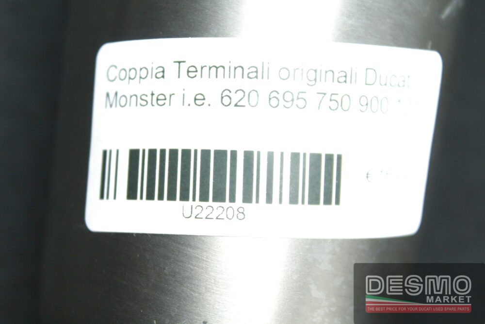 Coppia Terminali originali Ducati Monster i.e. 620 695 750 900 1000