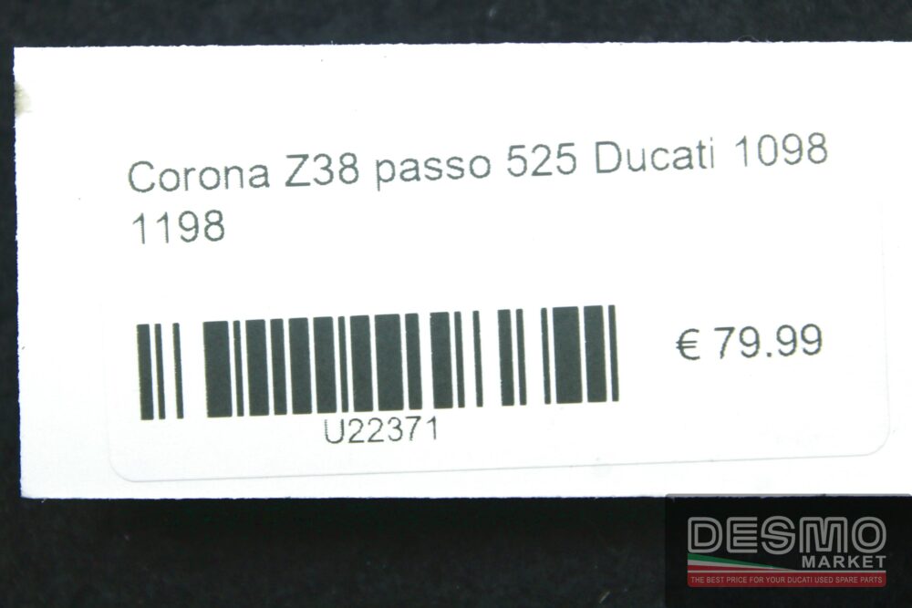 Corona Z38 passo 525 Ducati 1098 1198