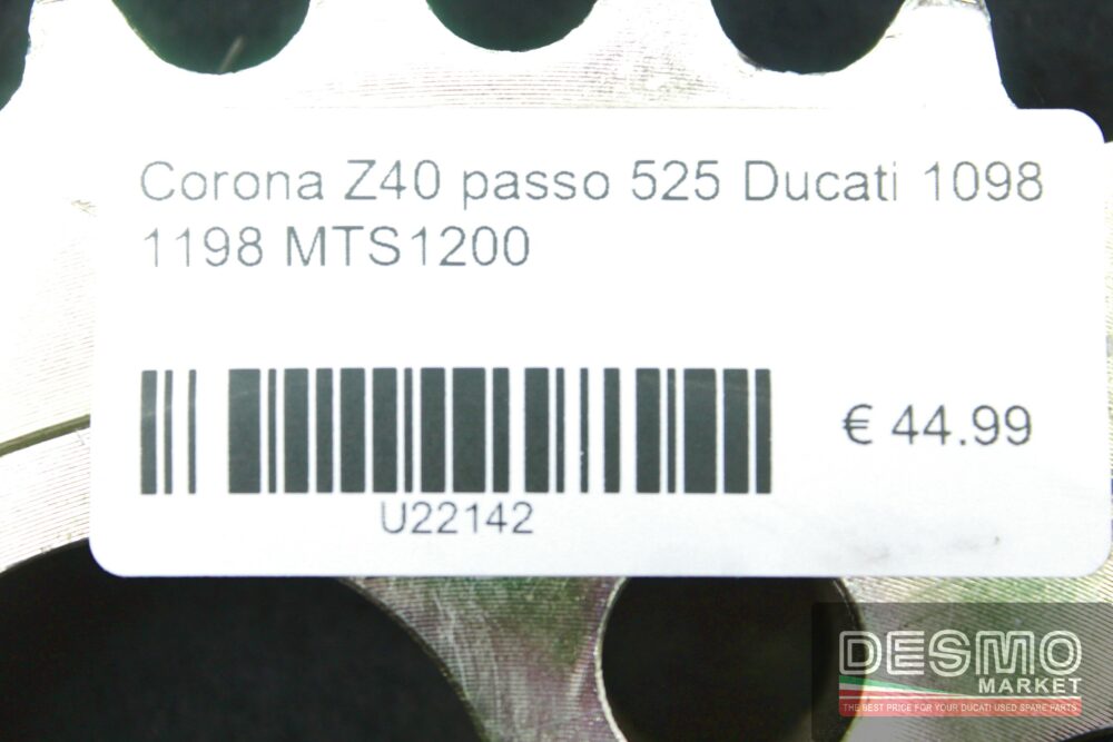 Corona Z40 passo 525 Ducati 1098 1198 MTS1200