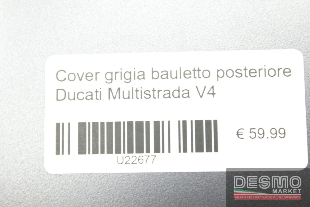 Cover grigia bauletto posteriore Ducati Multistrada V4