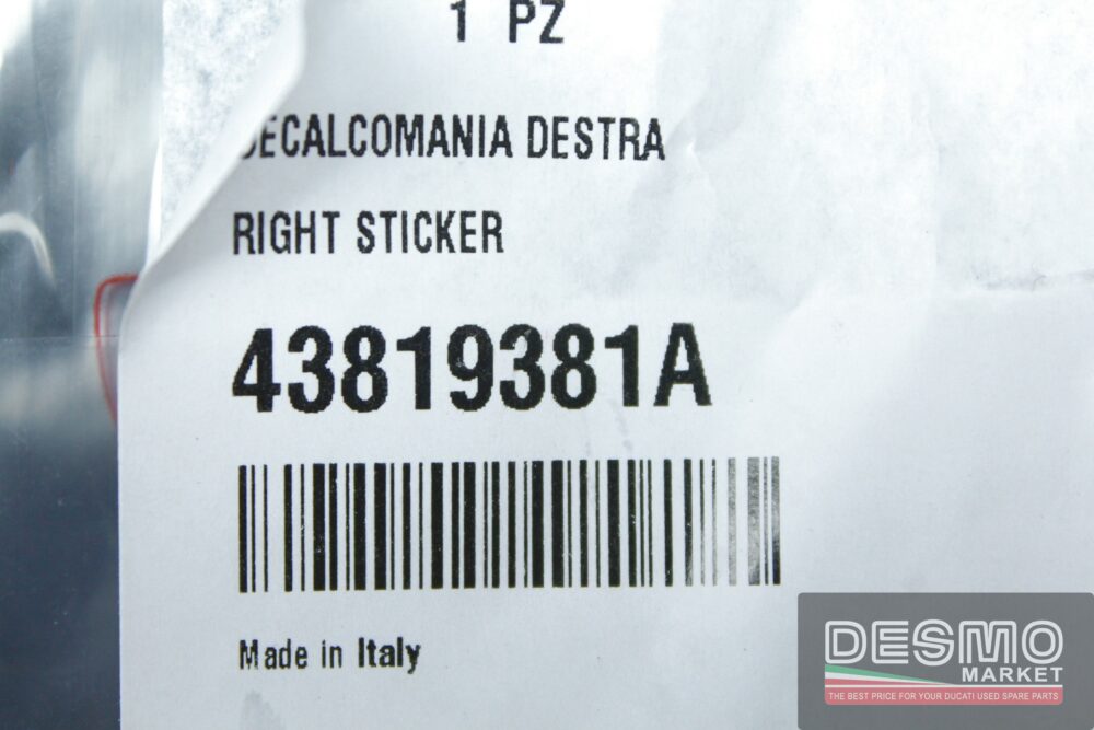 Decalcomania “Scrambler Ducati” destra