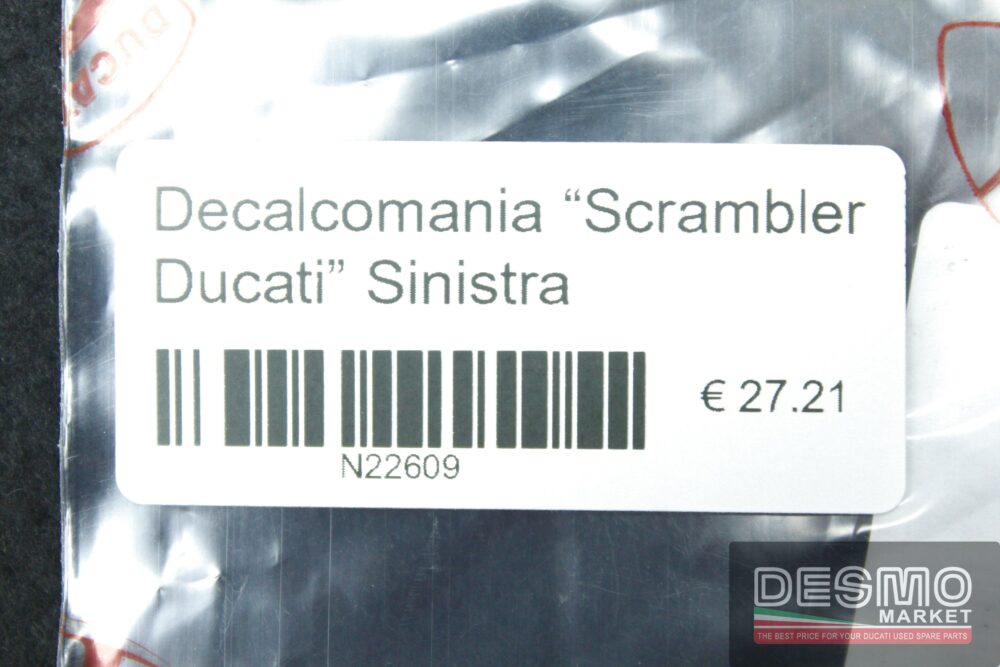 Decalcomania “Scrambler Ducati” sinistra