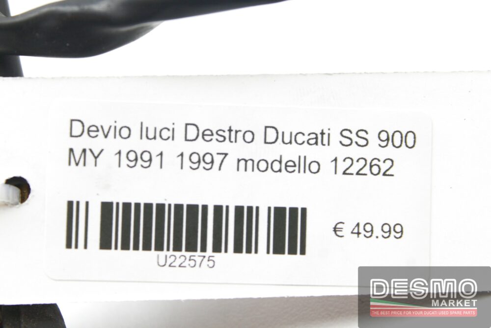 Devio luci destro Ducati Supersport 900 MY 1991 1997 modello 12262