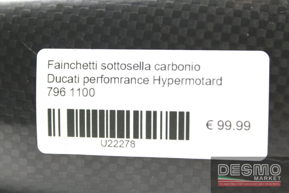 Fianchetti sottosella carbonio Ducati Performance Hypermotard 796 1100