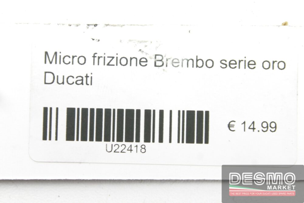 Micro frizione Brembo serie oro Ducati