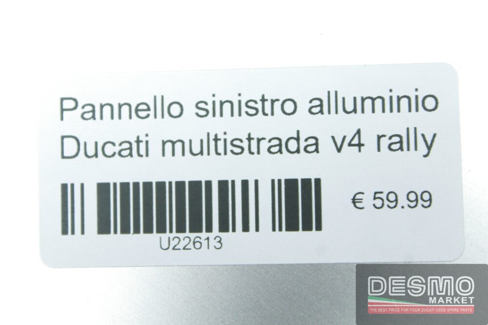 Pannello sinistro alluminio Ducati Multistrada v4 Rally