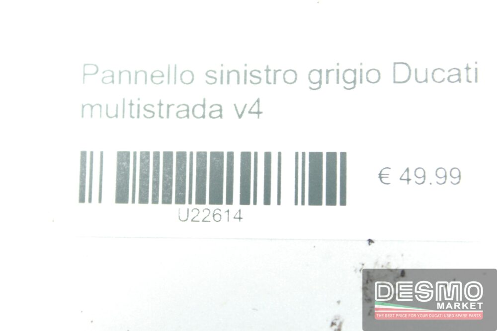 Pannello sinistro grigio Ducati Multistrada v4
