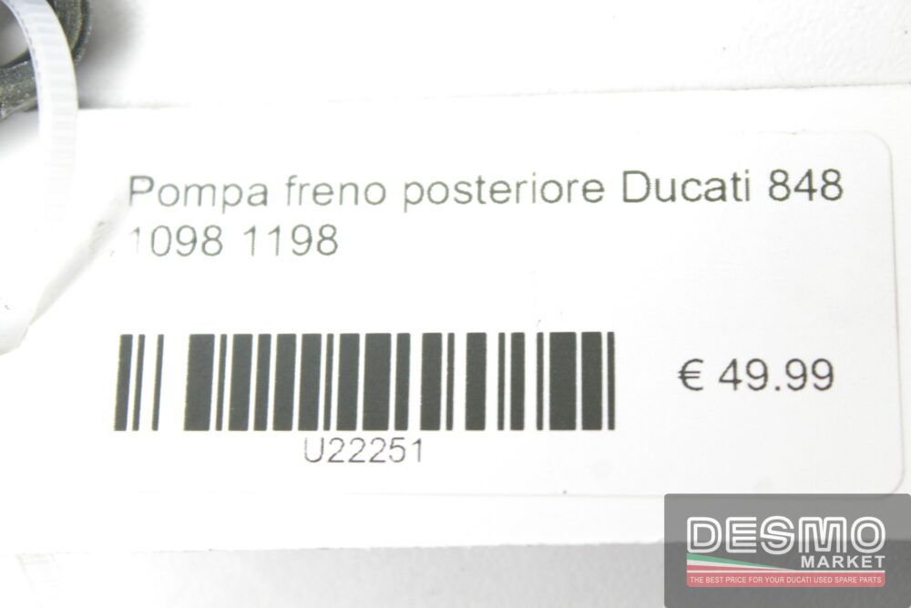 Pompa freno posteriore Ducati 848 1098 1198