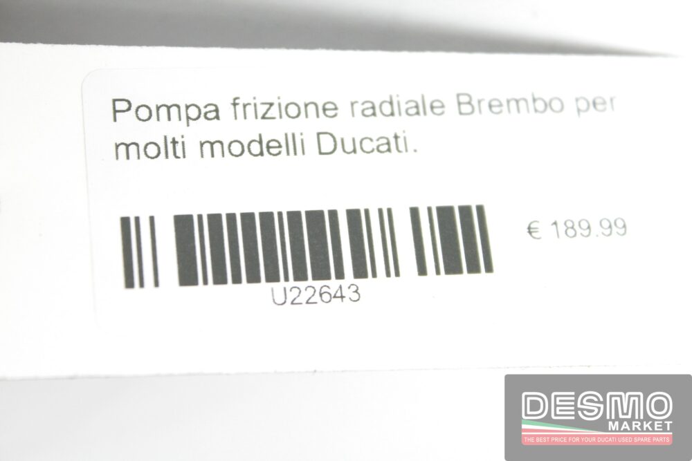 Pompa frizione radiale Brembo per molti modelli Ducati