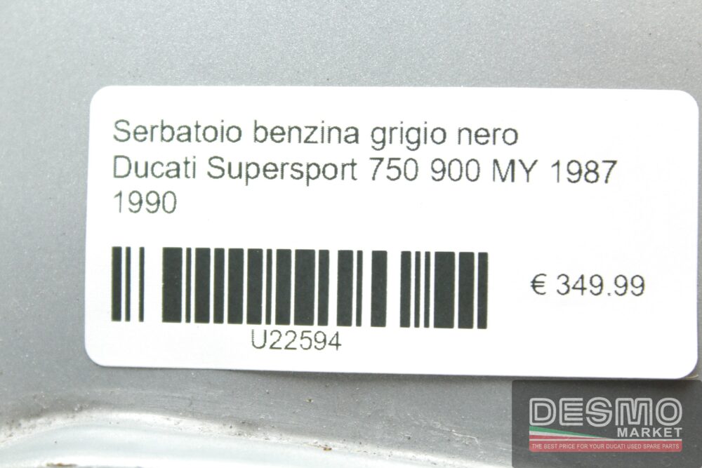 Serbatoio benzina grigio nero Ducati Supersport 750 900 MY 1987 1990