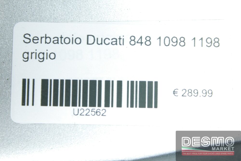 Serbatoio Ducati 848 1098 1198 grigio