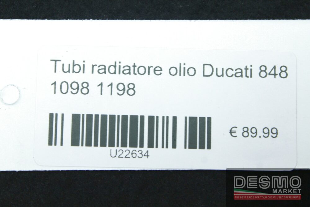 Tubi radiatore olio Ducati 848 1098 1198