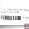 Vertical exhaust manifold pipe Ducati 748 916 996 - Image 3