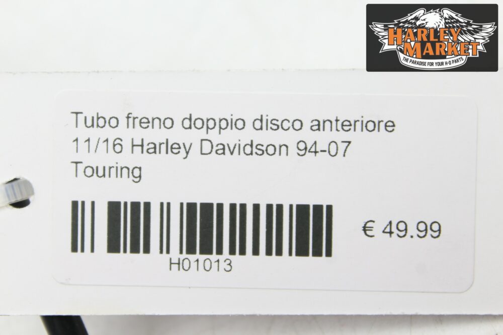 Tubo freno doppio disco anteriore 11/16 Harley Davidson 94-07 Touring