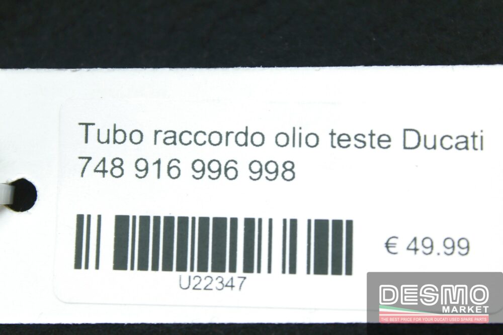 Tubo raccordo olio teste Ducati 748 916 996 998