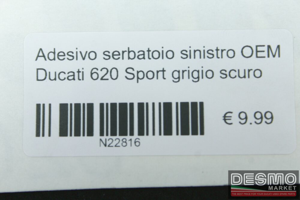 Adesivo carena destra OEM Ducati 620 Sport grigio scuro