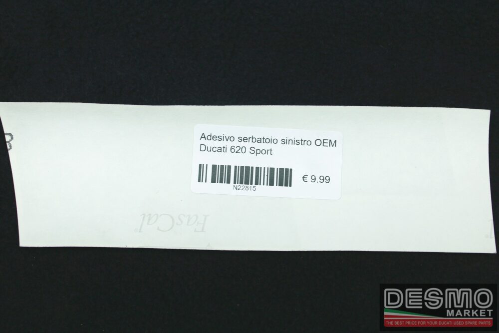 Right fairing sticker OEM Ducati 620 Sport - Image 2