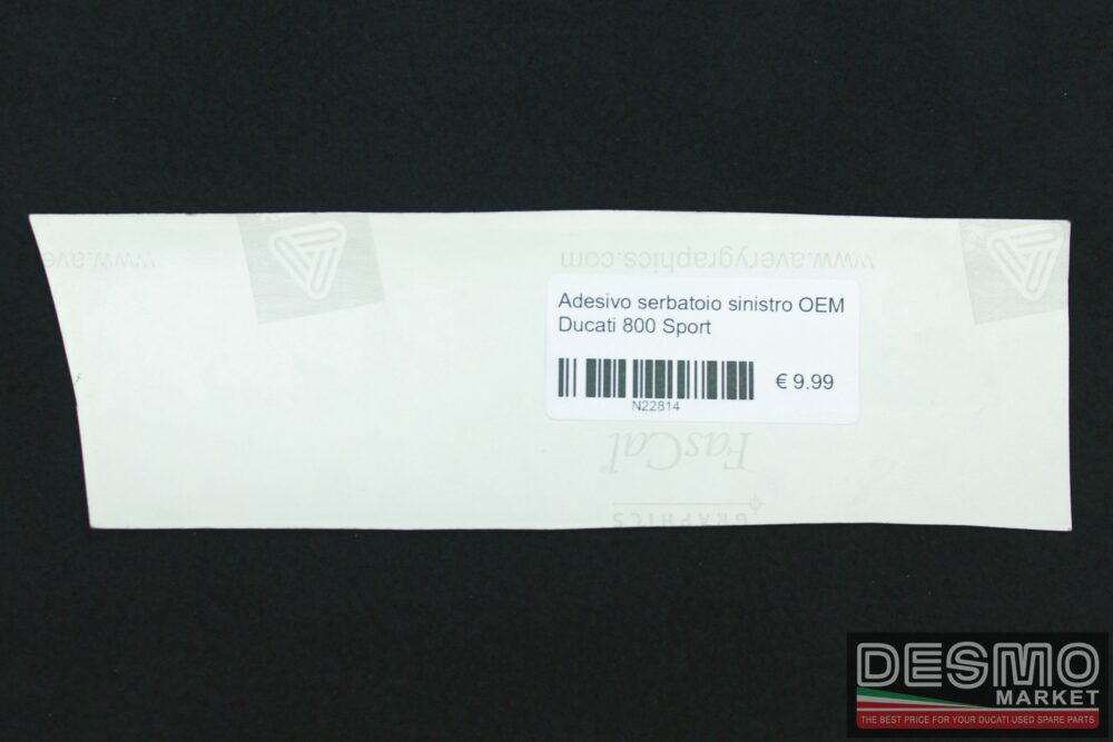 Right fairing sticker OEM Ducati 800 Sport - Image 2
