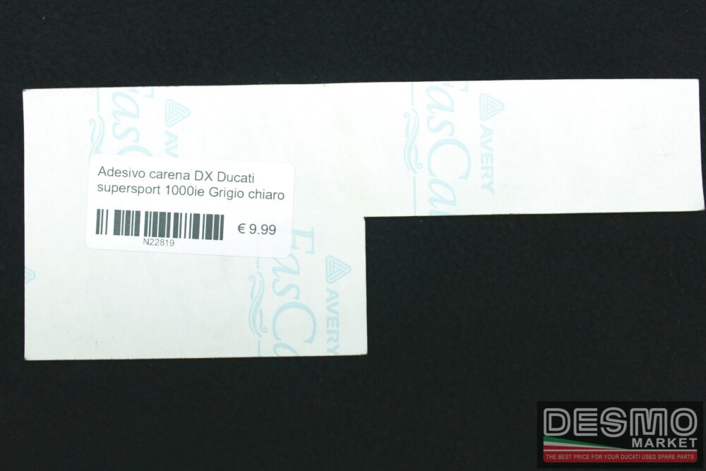 Right fairing sticker Ducati supersport 1000ie Light grey - Image 2