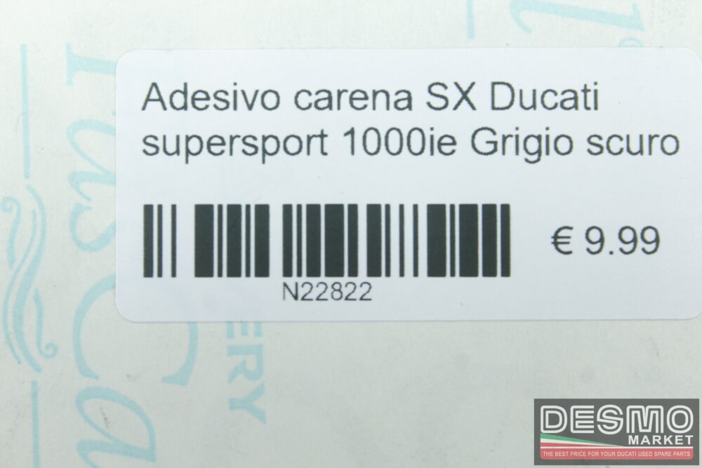 Adesivo carena SX Ducati supersport 1000ie Grigio scuro