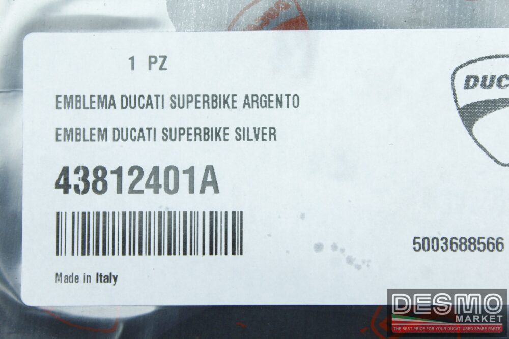 Adesivo emblema “DUCATI SUPERBIKE” 748 2002 998 749 999