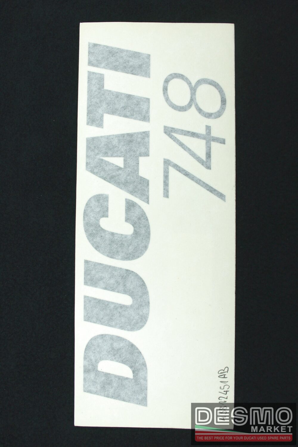Right side sticker for yellow fairing  "Ducati 748" base