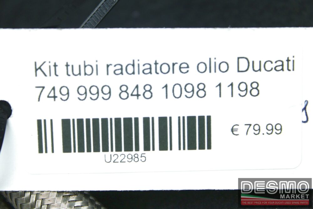 Kit tubi radiatore olio Ducati 749 999 848 1098 1198