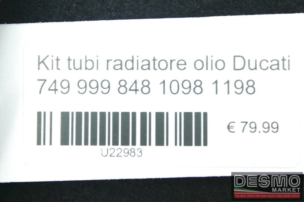 Kit tubi radiatore olio Ducati 749 999 848 1098 1198