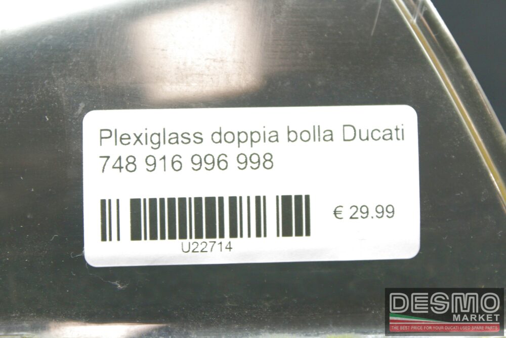 Plexiglass doppia bolla Ducati 748 916 996 998