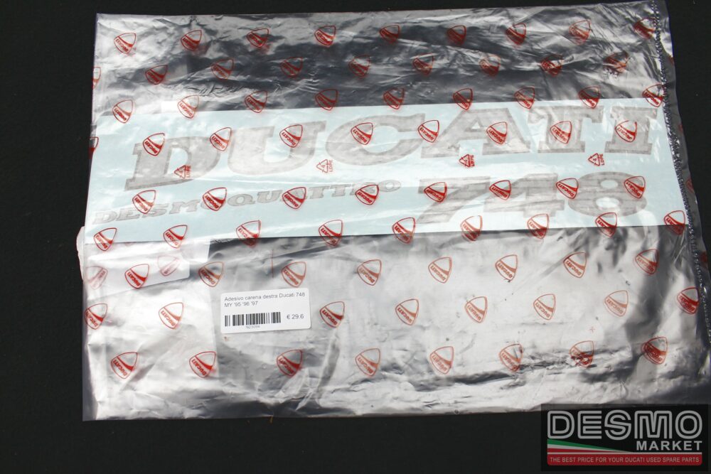 Right fairing sticker Ducati 748 MY '95 '96 '97 - Image 2