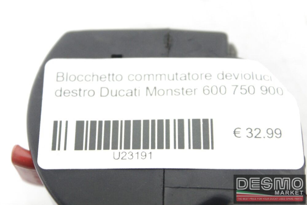 Blocchetto commutatore devioluci destro Ducati Monster 600 750 900
