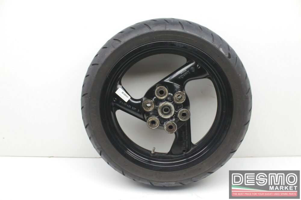 Cerchio ruota nera posteriore Ducati Monster 600 750 900 SS 4,5×17