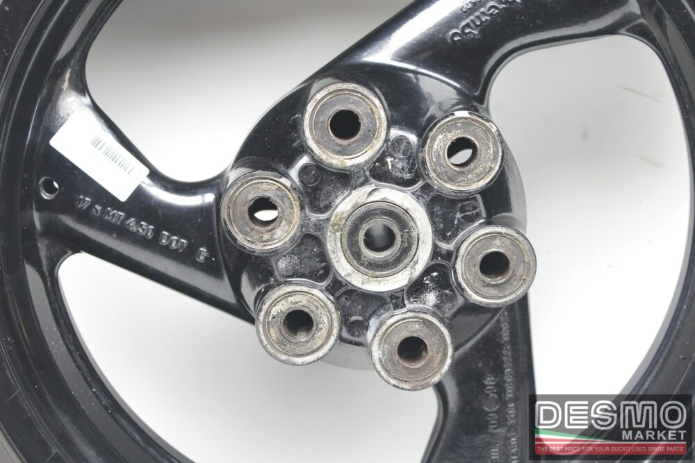 Cerchio ruota nera posteriore Ducati Monster 600 750 900 SS 4,5×17