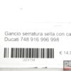 Saddle lock hook with cable Ducati 748 916 996 998 - Image 4