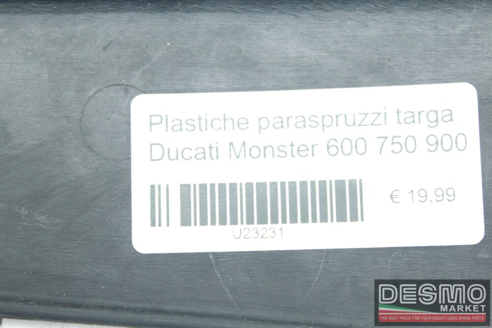 Plastiche paraspruzzi targa Ducati Monster 600 750 900