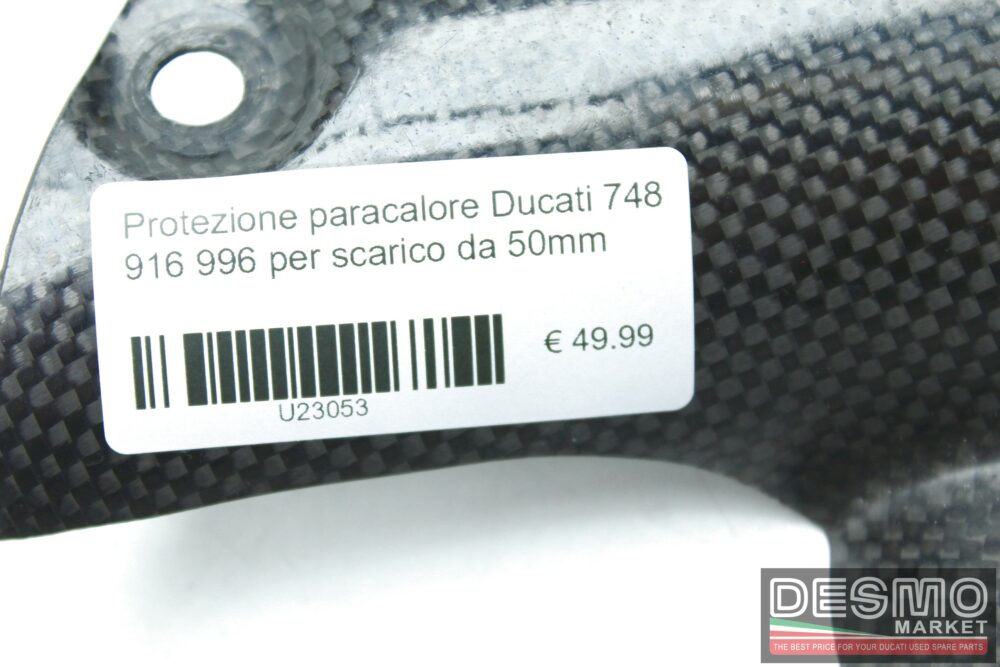 Protezione paracalore Ducati 748 916 996 per scarico da 50mm
