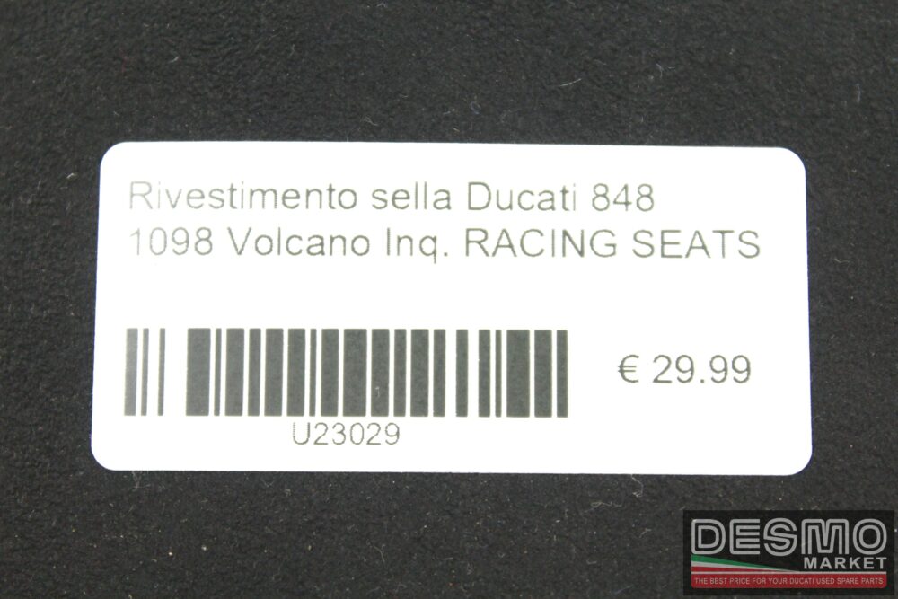 Rivestimento sella Ducati 848 1098 Volcano Inq. RACING SEATS