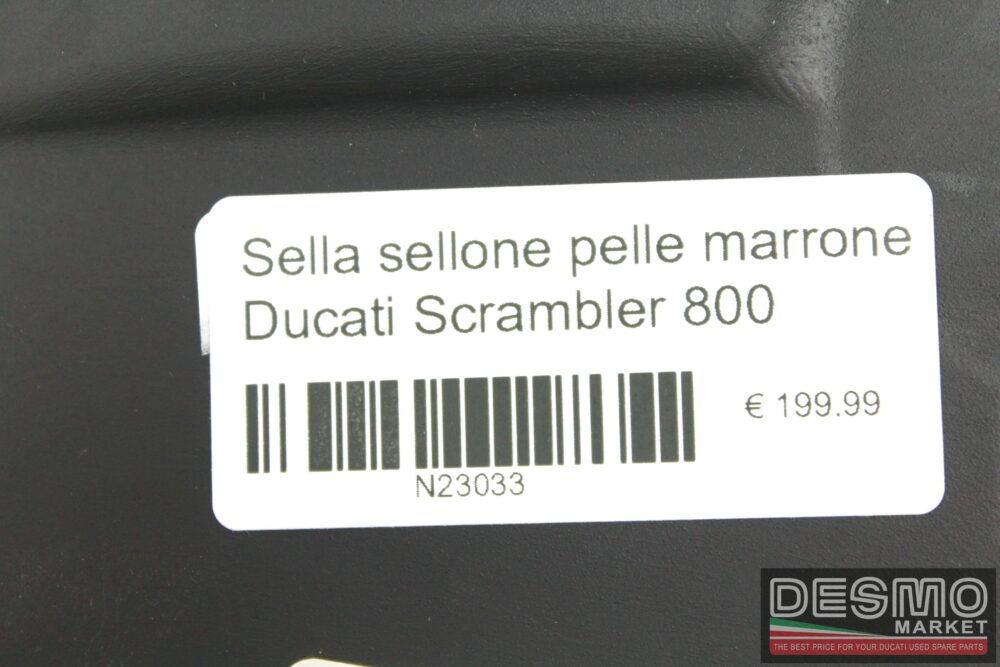 Sella sellone pelle marrone Ducati Scrambler 800