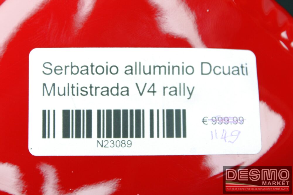 Serbatoio alluminio Ducati Multistrada V4 Rally