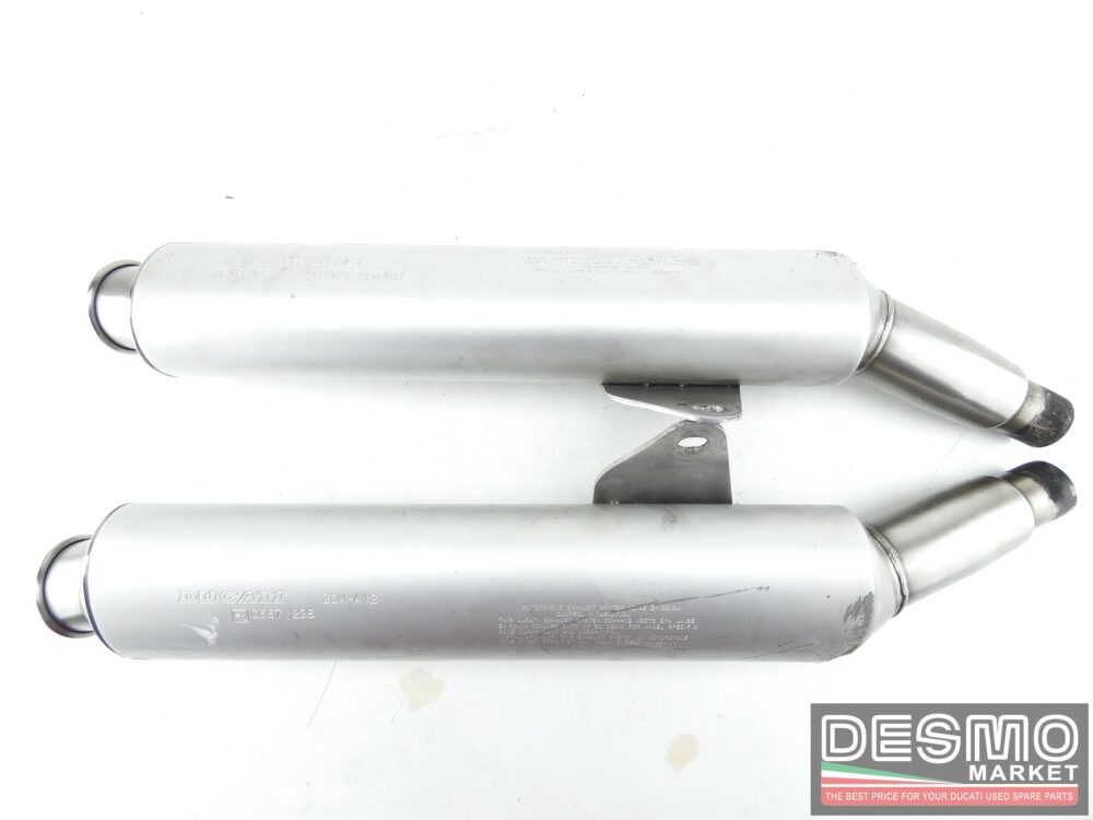 Coppia silenziatori scarico Ducati Monster 600 750 900 1994 1997