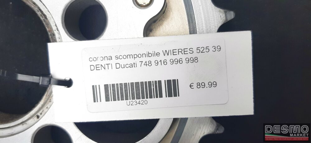 Corona scomponibile WIERES 525 39 denti Ducati 748 916 996 998