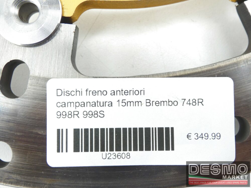 Dischi freno anteriori campanatura 15mm Brembo Ducati 748R  998R 998S