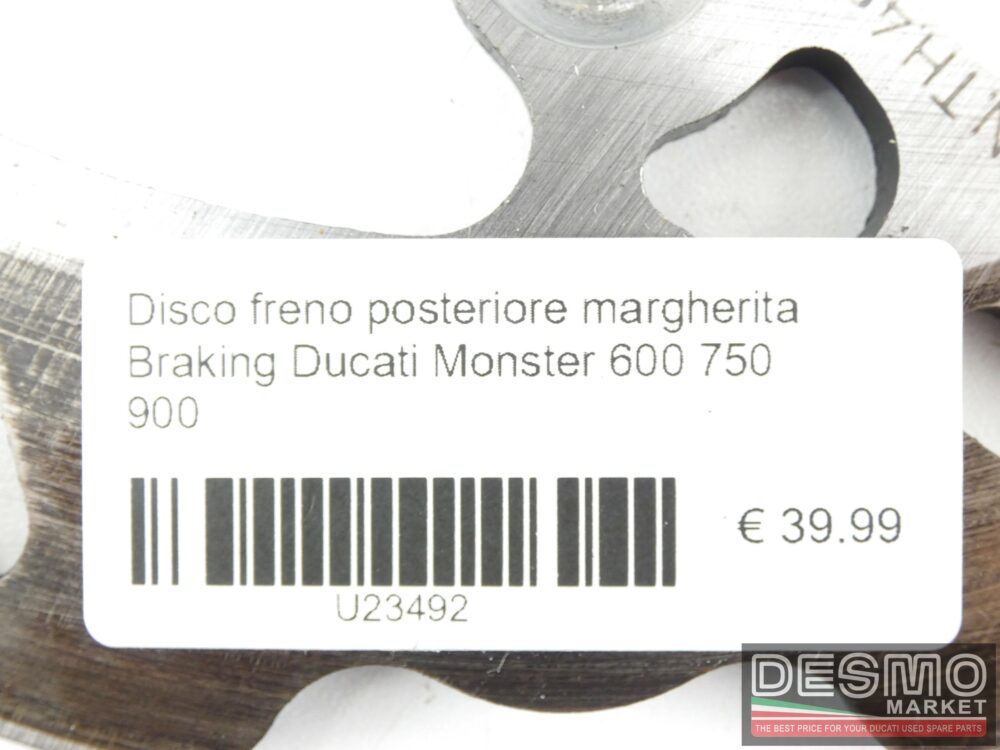 Disco freno posteriore margherita Braking Ducati Monster 600 750 900