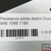 Paratacco pilota destro Ducati 848 1098 1198