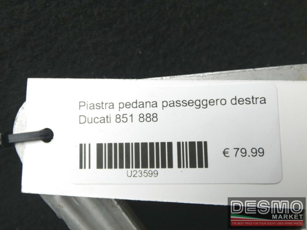 Piastra pedana passeggero destra Ducati 851 888